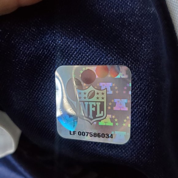 Women's New England Patriots Fans Jersey Fandom Embroidered Logo Blue White NWT - Picture 11 of 11